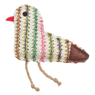 TRIXIE kattenspeeltje Vogel met catnip 11 cm – gemeleerde kleuren