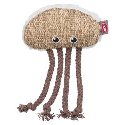 TRIXIE kattenspeeltje kwal pluche met catnip 14 cm – beige/wit