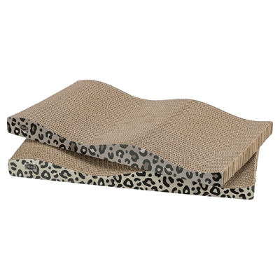 <span id="brand" data="trixie"/> krabplank karton panterprint met kattenkruid 44×25×6 cm 2st