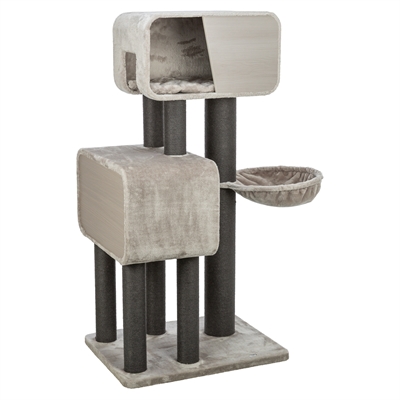 TRIXIE Krabpaal Rafael XXL 78×58×156 cm – lichtgrijs/donkergrijs