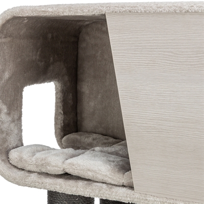 TRIXIE Krabpaal Rafael XXL 78×58×156 cm – lichtgrijs/donkergrijs