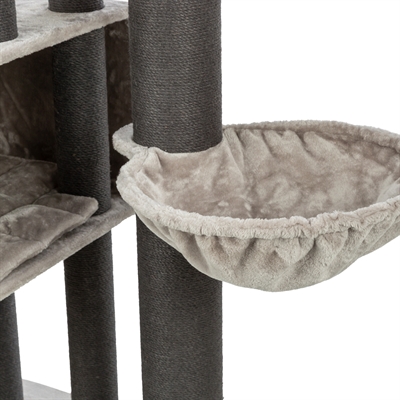 TRIXIE Krabpaal Rafael XXL 78×58×156 cm – lichtgrijs/donkergrijs