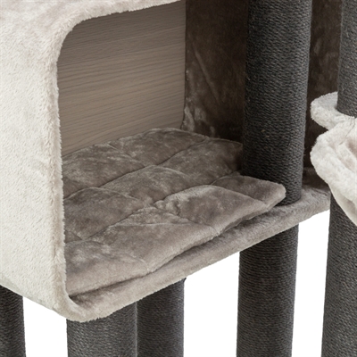 TRIXIE Krabpaal Rafael XXL 78×58×156 cm – lichtgrijs/donkergrijs