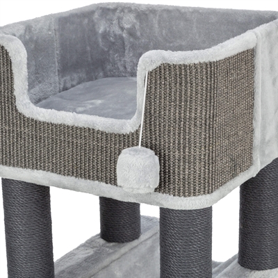 TRIXIE Krabpaal Lucano XXL 58×48×110 cm – lichtgrijs/donkergrijs