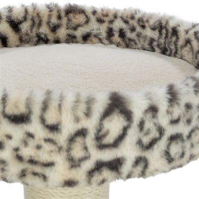 TRIXIE krabpaal Leo panterprint rond 42×42 cm – crème