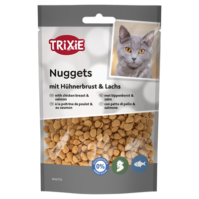 TRIXIE kattensnack Nuggets kip & zalm 50 g – met taurine