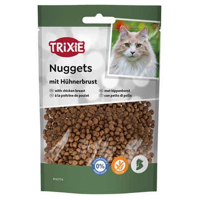 TRIXIE kattensnack Nuggets met kip 50 g – krokant, zonder suiker