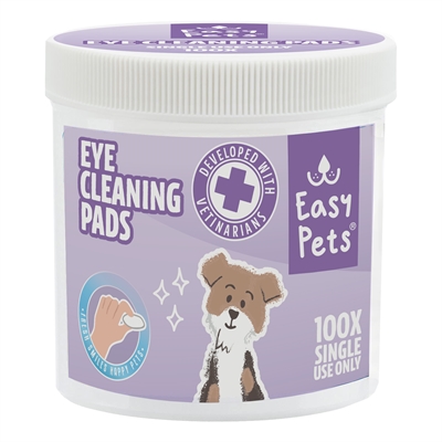 EASYPETS oogreinigingspads 100 st – met aloë vera & tea tree