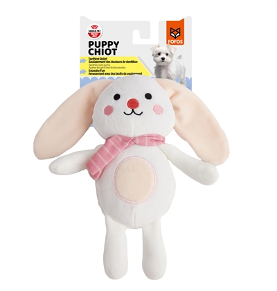 FOFOS pluche hondenspeeltje Fluffy Puppy Konijn 15×6×23 cm
