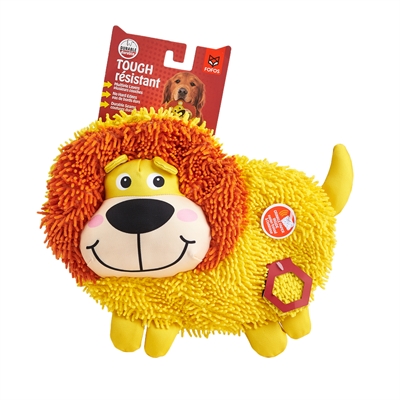 FOFOS hondenspeeltje Crinkle Tough Leeuw zonder vulling 33×25×7 cm