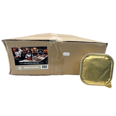 FREDS hondenpaté 99% vlees Kuipje Zwijn/Gevogelte 50×300 g