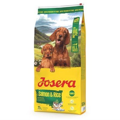 JOSERA hondenvoer Moeder & Puppy Zalm-Rijst 12,5 kg