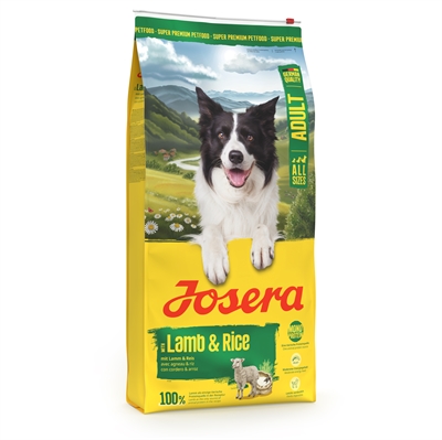 JOSERA Hondenvoer All Sizes Adult Lamb/Rice - Monoproteïne lam, glutenvrij & licht verteerbaar - 12,5 kg