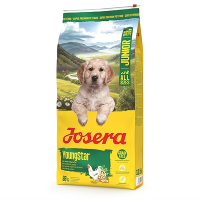 JOSERA Puppyvoer All Sizes Junior Youngstar 12,5 kg – Graanvrij