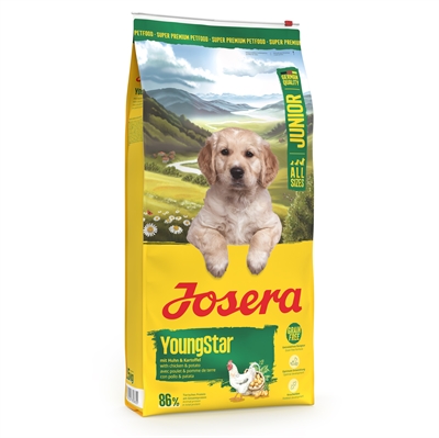 JOSERA Puppyvoer All Sizes Junior Youngstar 12,5 kg – Graanvrij