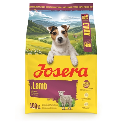JOSERA Hondenvoer Mini Adult Lamb 3 kg – graanvrij, voor kleine rassen