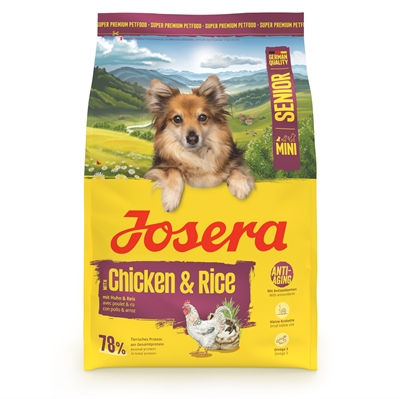 JOSERA senior hondenvoer Mini Chicken/Rice 3 kg - klein ras