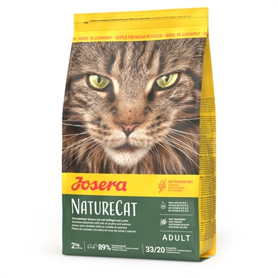 JOSERA kattenvoer NATURECAT 2 kg – graanvrij, met gevogelte & zalm