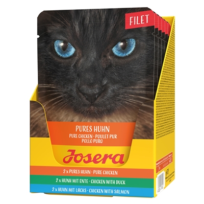 JOSERA kattennatvoer Multipack Filet 6x70 g – graanvrij