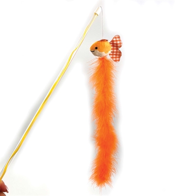 HAPPY PET Katzenangel Tabby Patch Goldfisch 40×7,5 cm – orange