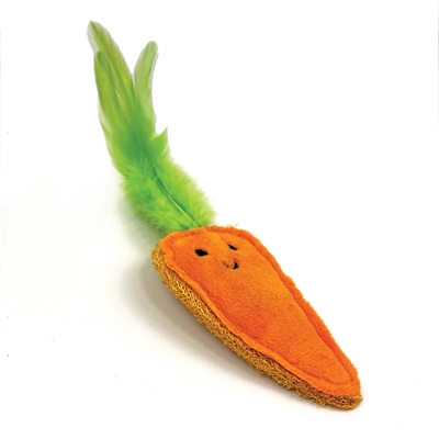 HAPPY PET Katzenspielzeug Tabby Patch Karotten mit Katzenminze 14 & 20 cm
