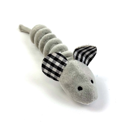 HAPPY PET Katzenspielzeuge Tabby Patch Mäuse 11 & 9 cm – mit Katzenminze