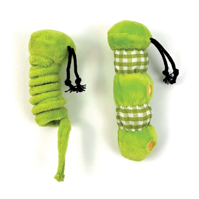 HAPPY PET Katzenspielzeug Tabby Patch Raupen 12 und 9 cm