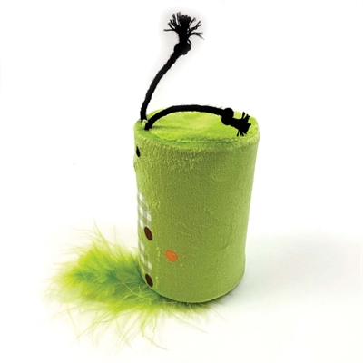 HAPPY PET Katzenspielzeug Tabby Patch Raupe Rassel 18×7×7 cm – grün