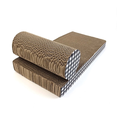 HAPPY PET kartonnen krabmat Tabby Patch Chaise Lounge 46×22×14 cm