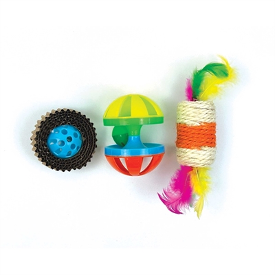 HAPPY PET kattenspeeltje Tabby Patch – ratel/roller/krab 9×7,5×7 cm