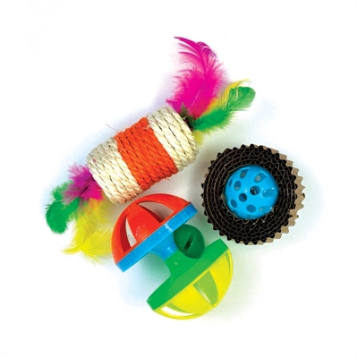 HAPPY PET kattenspeeltje Tabby Patch – ratel/roller/krab 9×7,5×7 cm