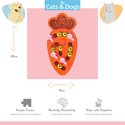 HAPPY PET puzzelspeelgoed Tabby Patch Wortel 28×18 cm