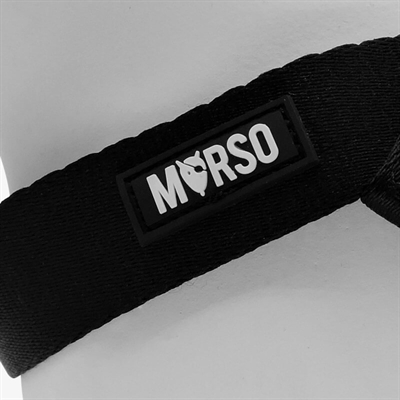 MORSO Hondentuig Mini van gerecycled PET verstelbaar - Zwart - 24-32 x 1,5 cm