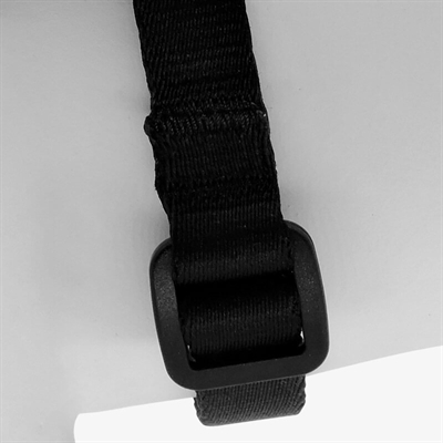 MORSO Hondentuig Mini van gerecycled PET verstelbaar - Zwart - 24-32 x 1,5 cm