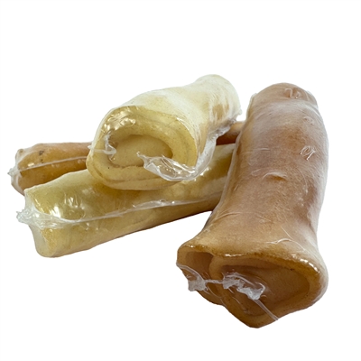 PETSNACK Kauwrol Smoked Roll Runderhuid, licht gerookt voor tandreiniging - 16-17 cm | 4 st