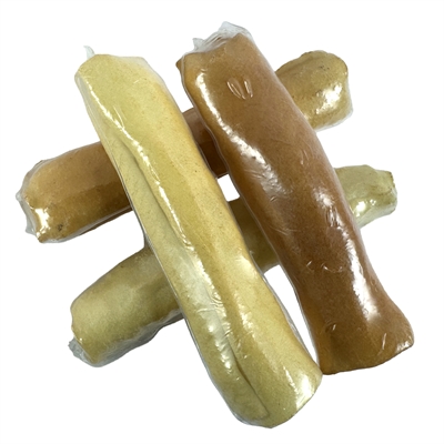 PETSNACK Kauwrol Smoked Roll Runderhuid, licht gerookt voor tandreiniging - 16-17 cm | 4 st