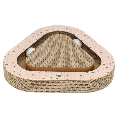 TRIXIE krabplank Valentijn met ballen 36×36×5 cm – abrikoos