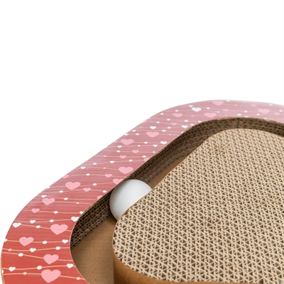 TRIXIE krabplank Valentijn met ballen 36×36 cm – rood