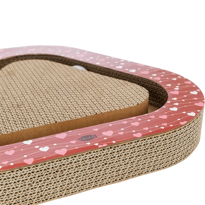 TRIXIE krabplank Valentijn met ballen 36×36 cm – rood