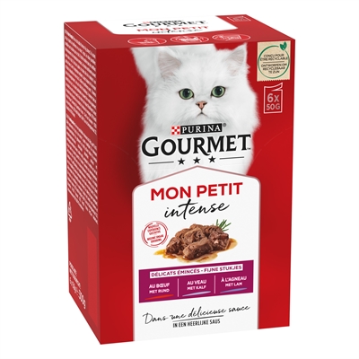 GOURMET natvoer Mon Petit Vlees 6x50 g – hapklare porties