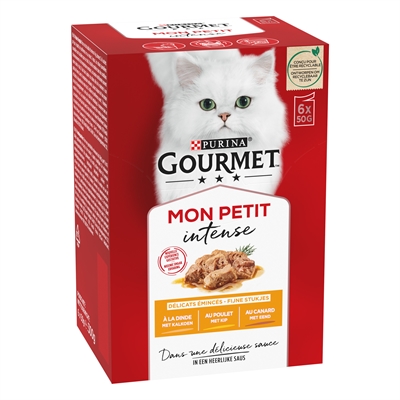 GOURMET kattenvoer Mon Petit Gevogelte 6x50 g – natvoer