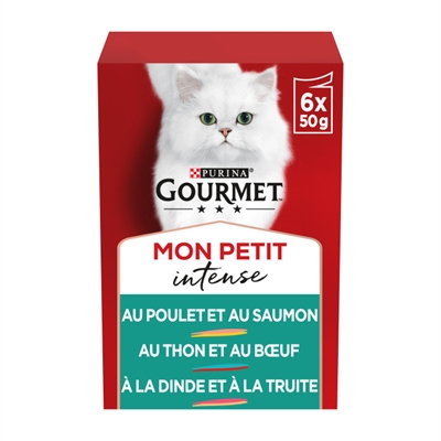 GOURMET kattenvoer Mon Petit Duo Vlees/Vis 6x50 g