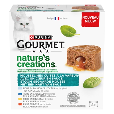 GOURMET kattennatvoer Natures Creations Hart van Saus 8x85 g