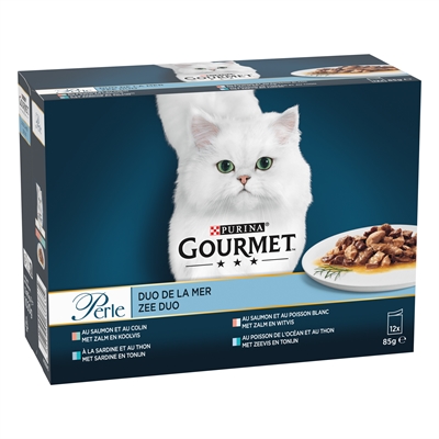 GOURMET kattennatvoer Perle Duo Vis 12x85 g