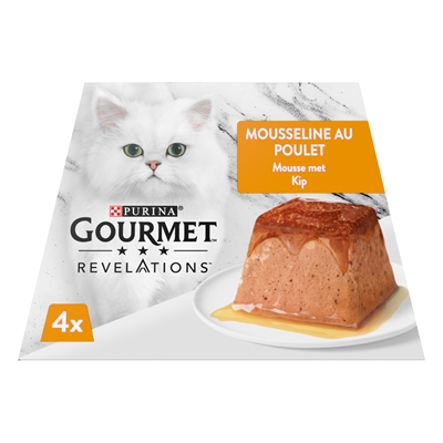 GOURMET kattenmousse Revelations met kip 4x57 g