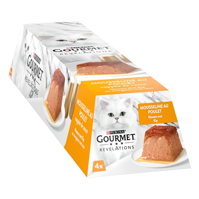 GOURMET kattenmousse Revelations met kip 4x57 g