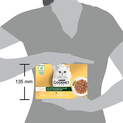 GOURMET kattenvoer Gold Malse Lekkernijen 12x85g
