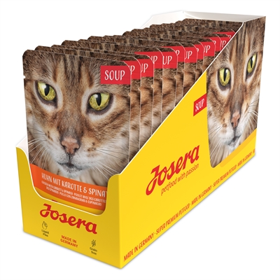 JOSERA kattennatvoer Kippensoep Wortel & Spinazie 70 g