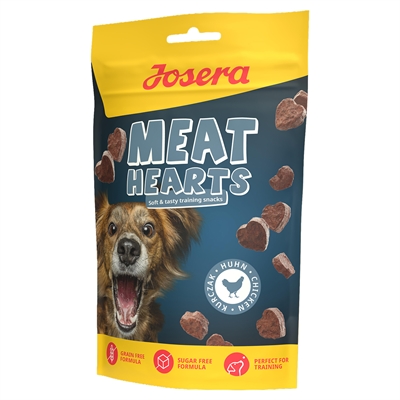JOSERA hondensnack Meat Hearts Chicken 70 g – graanvrij, zacht