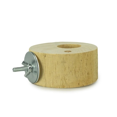 BACK ZOO NATURE Fruitcup-Halter Basic mit 5-cm-Schraube – Holz